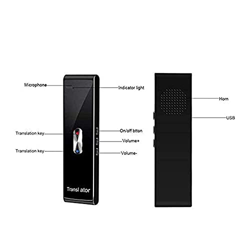 USZWBY Smart Instant Language Translator Device,Portable Foreign Language Real-Time 2-Way Translations for Learning Shopping Travel Business Needed Hopeful Selfless dedication(Gray)