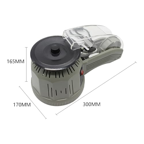 Electric Tape Cutting Machine, Automatic Tape Dispenser with Length and Width Adjustable, Rotary Disc Tapes Cutter with Detachable Rollers, for Warehouses, Schools, Offices