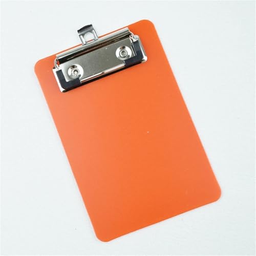 Clipboards Bulk 10Pcs Portable Multi-Function Clipboard Organizer Hangable Mini Plastic Note Holder for Home Office School for Professionals(Orange)