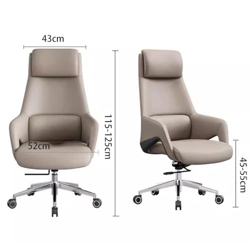 UOPYNE Executive Office Chair, Office Chair Ergonomic Office Chair Computer Chair Household Swivel Chair Reclining Back Business Executive Chair Boss Chair Desk Chair for Aldult, Home, Office