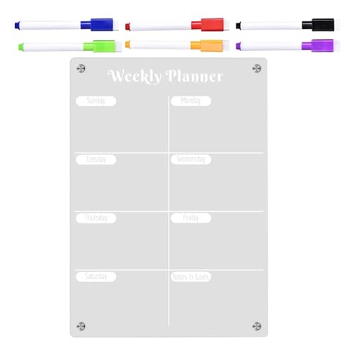 Weekly Planner Board Magnetic Whiteboards Planning Schedule Daily