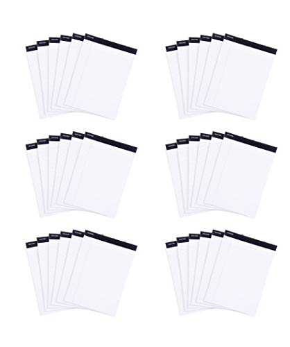 Mintra Office Legal Pads, ((xBasic, 8.5in x 11in, Narrow (White), 36pk (6-6pks))