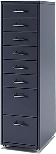 SoOSSN File Cabinet 5/6/8 Drawer File Cabinet Drawers Storage, Cabinets File Cabinet Under Desk Organiser Sideboard (Color : Dark Grey, Size : 8)
