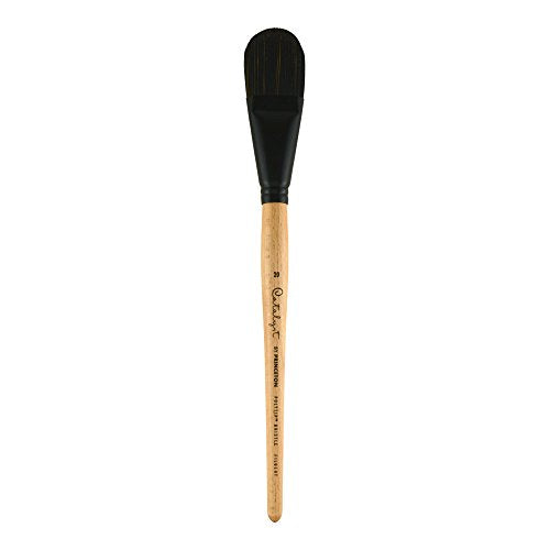 Princeton Catalyst Polytip, Brushes for Acrylic and Oil, Series 6400 Long Handle, Filbert, 20