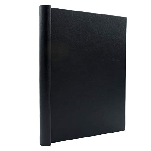 Faux Leather Springback Thesis Binder - Black, 1" Spine, by Bindertek