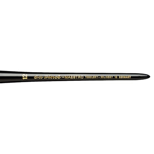 da Vinci Watercolor Series 10 Maestro Paint Brush, Round Kolinsky Red Sable, Size 12