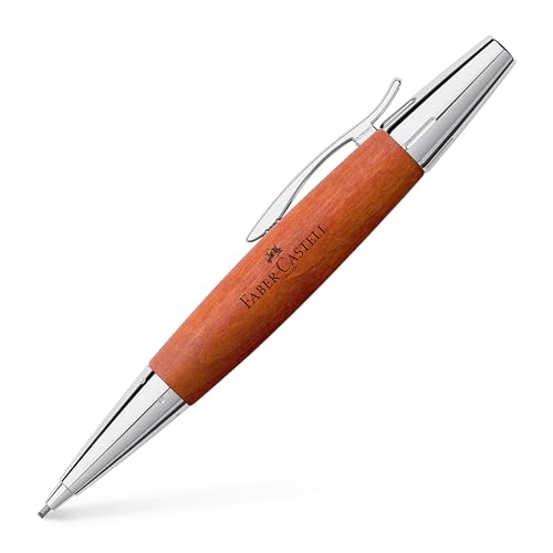 Faber-Castell 138382 Emotion Mechanical Pencil, Wood & Chrome, Pear Tree, Brown, 0.06 inches (1.4 mm)