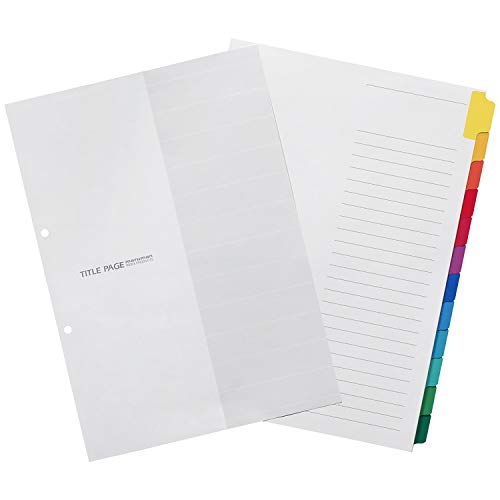 Maruman LT3012FX10 Index A4, Wide, 30 Holes (2 Holes) Index Sheet, 12 Teams, 5 Pairs, 10 Notebooks