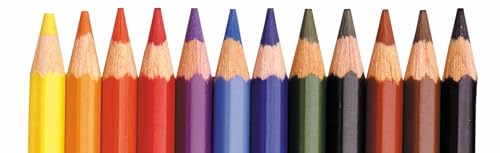 Koh-I-Noor Polycolor Drawing Pencil Set, 72 Assorted Colored Pencils in Tin, 1 Each (FA3827)