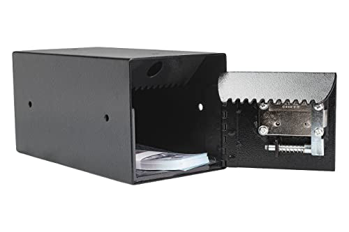 Winbest Steel Dual Key Cash Drop Depository Safe Mail Money Cash Drop Safe Box 12 in x 6 in x 6 in