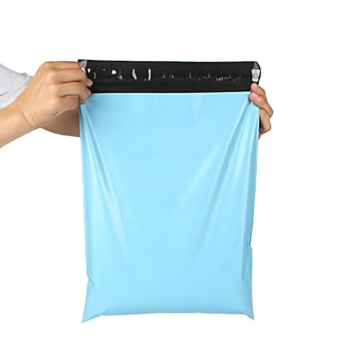 YINUK 50pcs Blue Degradable Mailer Bag Package Envelope Self Adhesive Poly Courier Packaging Bag Parcel Storage Organizer(50x60cm)