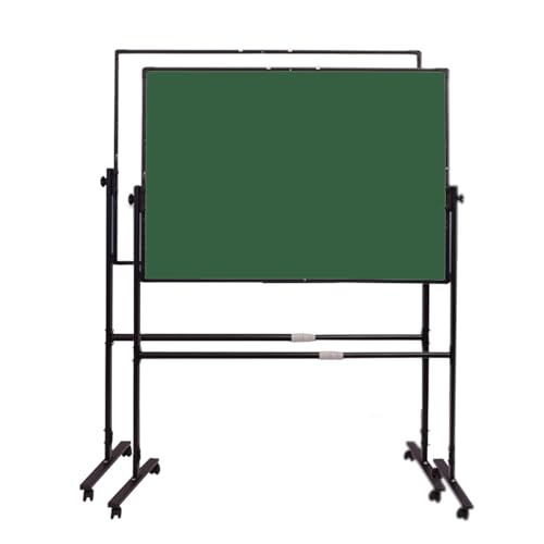 JOMRTS Double-Sided Whiteboard with Stand and Wheels, Height Adjust Office Portable Dry Erase Board-Detachable 23.6"x35.4"