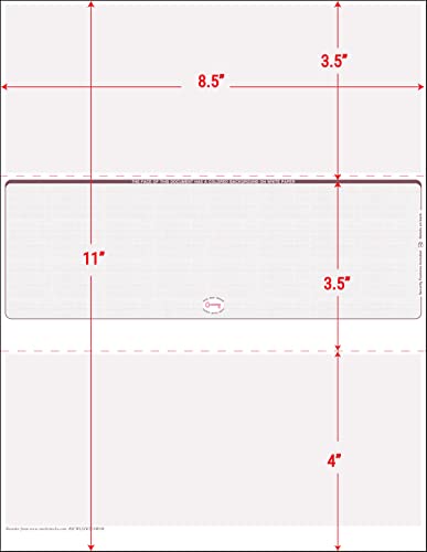 3000 Middle Burgundy Linen Blank Laser Check Stock