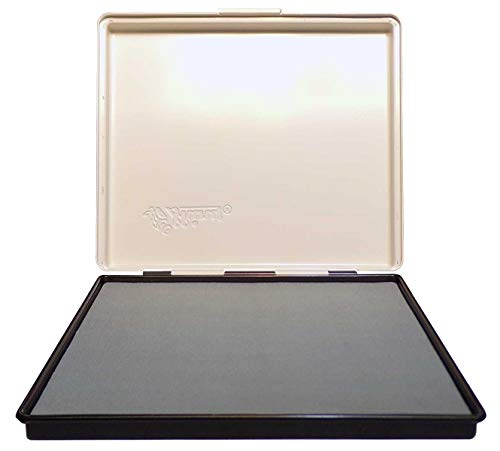 Uimprint Extra Large 8'' x 12'' Industrial Rubber Stamp Ink Pad in Metal Case, Dry (No Ink) Stamp Pad