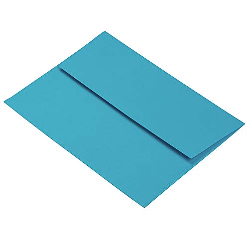 JAM PAPER A2 Colored Invitation Envelopes - 4 3/8 x 5 3/4 - Blue - Bulk 500/Box