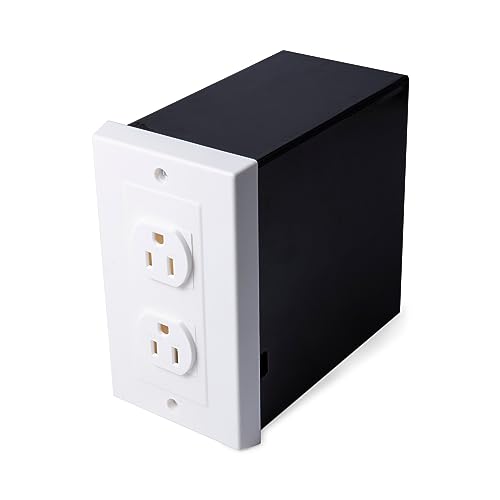 American Outlet Wall Safe Key Lock Metal Box, 6.7x6.7x3.9 Inches