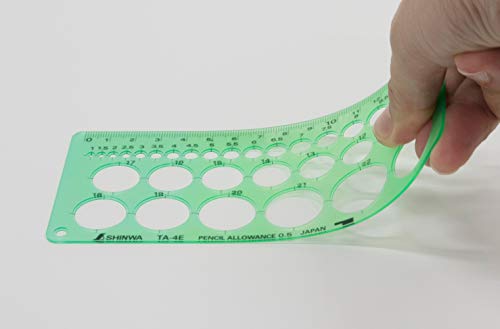 Shinwa Sokutei 66003 Template, Circular Ruler, Small
