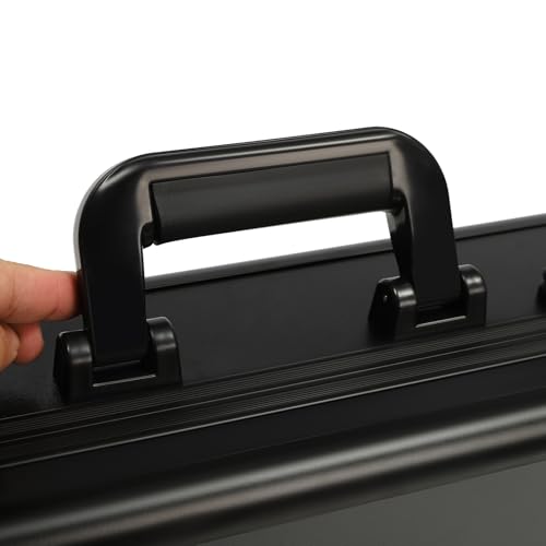 WUSILILU Graded Coin Slab Case, Slotted EVA Separates Slabs, Travel Holder Case for Storage, Transport, Organization of Coin Collection, Hard Shell Aluminum Alloy Case
