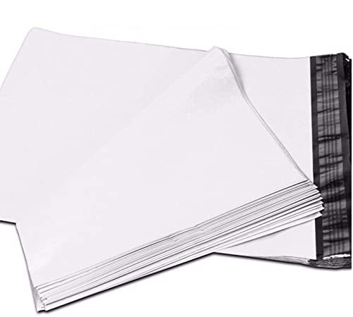 12 x 16 Inch ProLine Packaging Supplies White Poly Mailers Self-Sealing Shipping Envelopes Plastic Mailing Bags 2.5 Mil Thickness 12"x16" (2000)