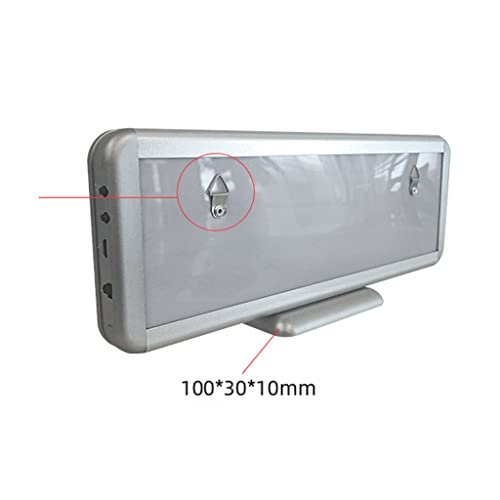 MekUk LED Sign Board Scrolling Message LED Scrolling Sign Screen Message Display Mini Moving Desk Board Advertising Programmable for Store, Car, Business, Promotion (Color : Red, Size : 310 * 110mm)