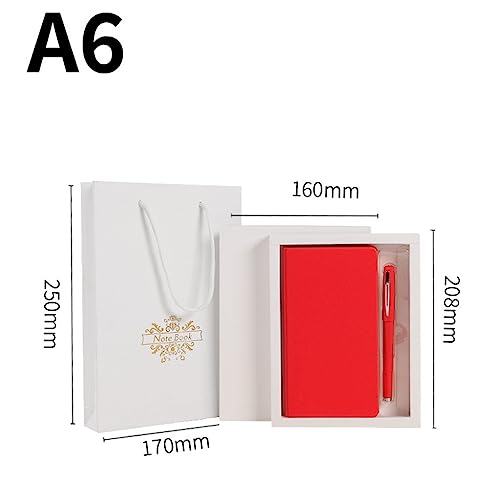 ASWRTYJO Notebook Office supplies Stationery Notepad Portable, set with pen business(A6)