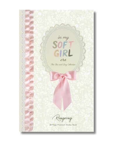 Rongrong Soft Girl Era Planner Sticker Book – Aesthetic Journal & Scrapbook Stickers for Planners, Bullet Journals & Scrapbooking | Feminine Vintage, Bows, Florals, Fashion & Self-Care Stickers