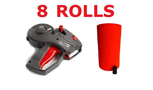 CCTV Wholesale Outlet Monarch 1131 Price Gun Including Labels (RED, 1 Sleeve 8 Rolls)