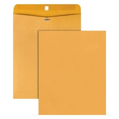 Catalog Envelopes (Open End), Brown Kraft, 28 Pound. 500 Per Pack. (Clasp, 9.5"x12.5")