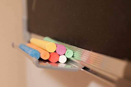 Chalkboard Set 24x24 in, Magnetic Chalk Board with Chalk, Eraser & Magnets