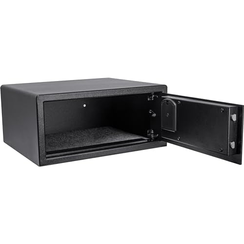 Barska Digital LED Keypad Hotel Safe with Motorized Locking Bolts & Interior LED - 1 Cu Ft 17" Laptop