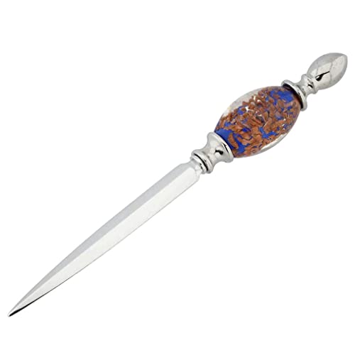 Glass Of Venice Murano Glass Letter Opener - Blue Sparkles