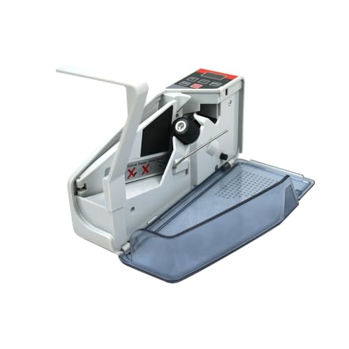 Portable Money Counter Machine 600 Sheets/Min, Bill Cash Currency Counter with Dual Power (Battery/AC), 3-Digit Display for Banks, Stores, Home Use