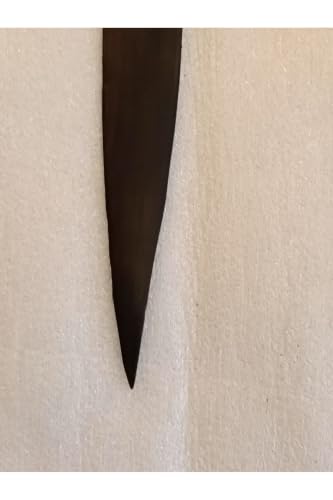 Handmade Ebony Wood Letter Opener 9.8 in African Native Design Black Tanzania - Black