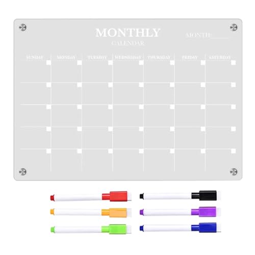 Magnetic Schedule Plan Board Message Acrylic Magnetic Plan Board