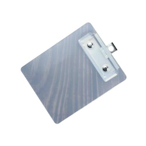 20pc Mini Transparent Clipboard Small File Folder Organizer Writing Pad Paper Holder Clip Board Stationery Office