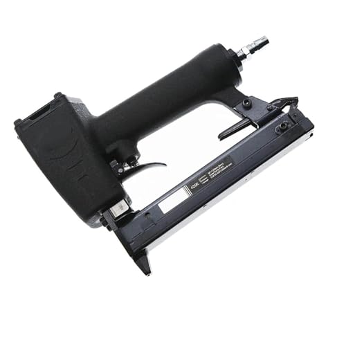 Oil-Free Pneumatic Staple Gun Heavy-Duty Stapler 425K Pneumatic Nail Gun Narrow Crown Stapler 10-25MM Nail for Woodworking Furniture