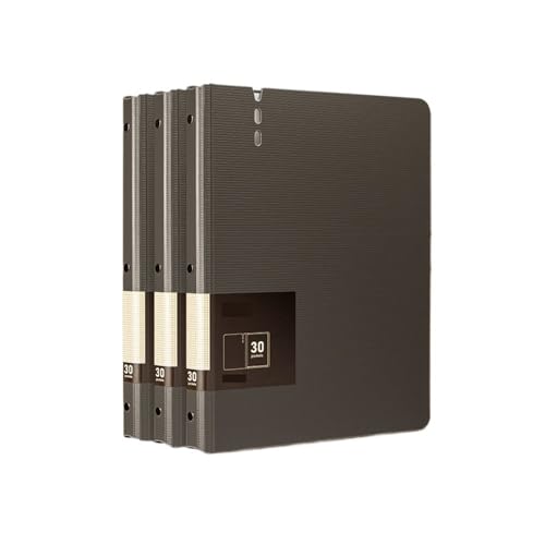 Filing Envelopes 3 Pcs A4 File Folder with Transparent Inserts Thickened Data File Storage Book Office Supplies 30 Pages Plastic Folders