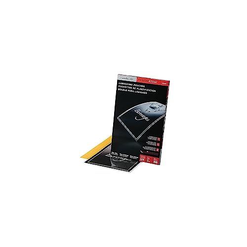 GBC Laminating Sheets, Thermal Laminating Pouches, Menu Size, 3 Mil, EZUse, 100 Pack (3200720)