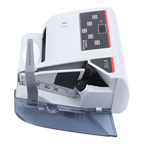 Portable Money Counter Machine,Bill Counter with UV/MG/WM Counterfeit Detection LED Display 600pcs/min Bill Counter Multi-Currency Counting Machine