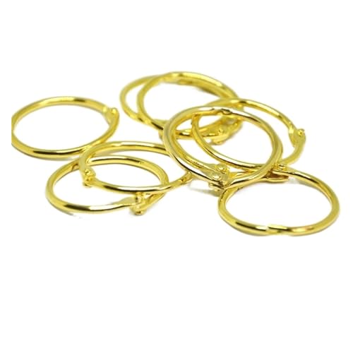 Metal Binder Rings Book Ring, Split for Bookbinding Photo Album Key Chain 15-90mm Pack of 30(90mm Silver)