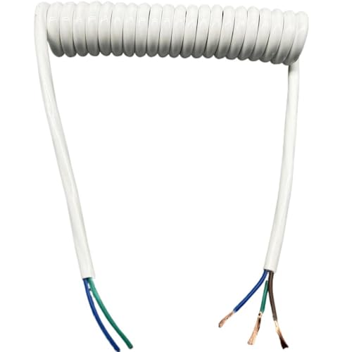 Coiled Power Cord 3 Core 13AWG Retractable Spiral Cable