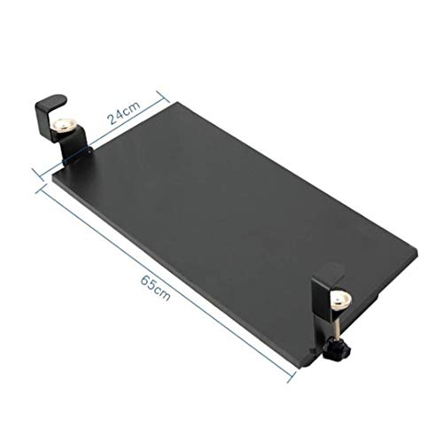 AUGUSE Keyboard Tray Drawer, Keyboard Platform Tray Steady Clamp On Keyboard Shelf No Need to Drill Into Desk Retractable to Slide Under Desktop for Home Or Office