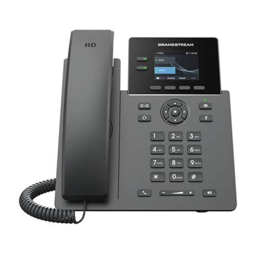 Grandstream GRP2610 IP Phone | 2 Lines, 2 SIP Accounts | 2.4-Inch Color Display | Dual-Port Gigabit Ethernet