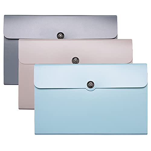 Folding Clipboard File Folder Bill Storage Bag Desktop Organizer Multilayer Book Receipt Packing Supplies Clipboard (Color : B)(A)