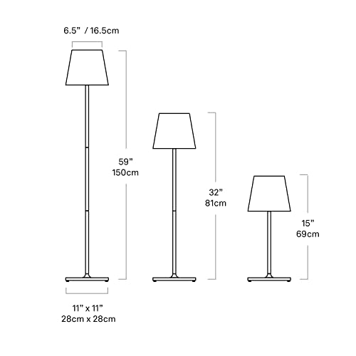 Zafferano, Poldina XXL, Rechargeable Cordless Floor Lamp, White