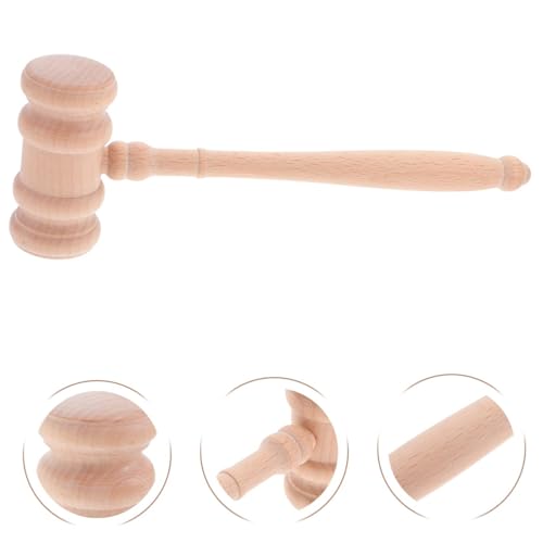 10-Inch Sturdy Wooden Judge Gavel, High-Precision Court Hammer for Legal Professionals Courtroom & Auction Scenarios Auction Hammer