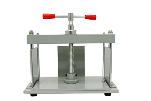 INTBUYING Manual Paper Press Machine A4 Book Steel Notes Invoice Bookbinder Press Bookbinding Notes Office Invoice Bookbinder Flattening Machine 3306lbs (1500kg) Pressure