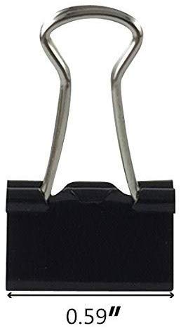 Mini Binder Clips 252 Pack Black Paper Clips