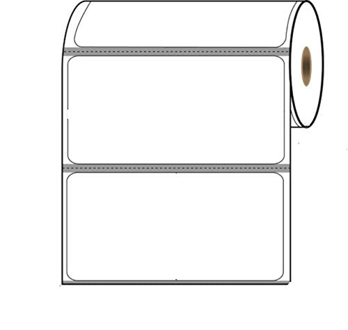 24 Rolls of 4" Wide x 2" high Direct Thermal Compatible Labels for Zebra QL420, QLn420, and ZQ630 Mobile Printers, 3/4" core, 2 3/8" Diameter, 300 Labels/roll, with Perf and Timing Mark
