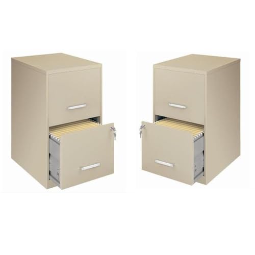 Value Pack (Set of 2) 2 Drawer Letter File Cabinet in Putty